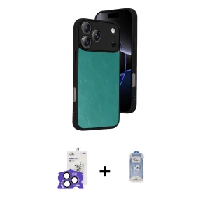ieg™ iPhone 17 Pro Max Kılıf Kıvılcım Işık Serisi - Siyah Joko Magic 5D Cam + Bilvis Titan Kamera Lens - NLGY