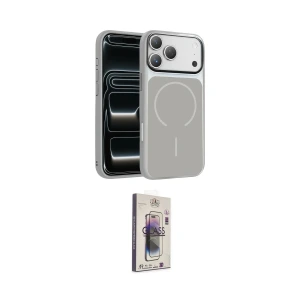 ieg™ iPhone 17 Pro Max Kılıf Kıvılcım Klasik - Siyah Bilvis 3D Cam Ekran Koruyucu