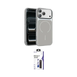 ieg™ iPhone 17 Pro Max Kılıf Kıvılcım Klasik - Siyah Bilvis 3X AR Hayalet Cam Ekran Koruyucu