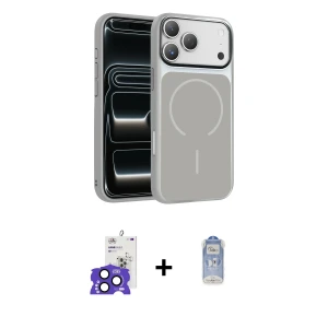 ieg™ iPhone 17 Pro Max Kılıf Kıvılcım Klasik - Siyah Joko Magic 5D Cam + Bilvis Titan Kamera Lens - LT