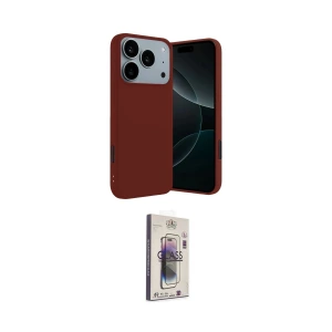 ieg™ iPhone 17 Pro Max Kılıf Kozmos Yansıma Özel Seri - Siyah Bilvis 3D Cam Ekran Koruyucu