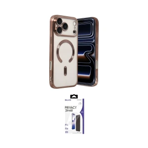 ieg™ iPhone 17 Pro Max Kılıf Nova Işık Özel Seri - Siyah Bilvis 3X AR Hayalet Cam Ekran Koruyucu
