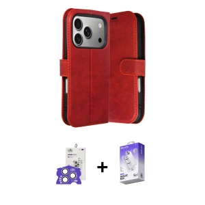 ieg™ iPhone 17 Pro Max Kılıf Siluet Işık Serisi - Siyah Bilvis 5in1 3D Magic Cam Ekran Koruyucu + Bilvis Titan Kamera Lens - GS