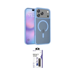 ieg™ iPhone 17 Pro Max Kılıf Siluet Minimal Prime - Siyah Bilvis 3X AR Hayalet Cam Ekran Koruyucu
