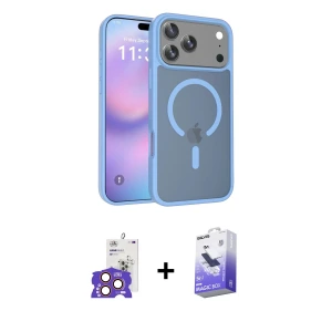 ieg™ iPhone 17 Pro Max Kılıf Siluet Minimal Prime - Siyah Bilvis 5in1 5D Magic Hayalet Cam Ekran Koruyucu + Bilvis Titan Kamera Lens - TU
