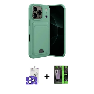 ieg™ iPhone 17 Pro Max Kılıf Vadi Çizgi Prime - Şeffaf 360 Full Body Arka Koruyucu + Bilvis Titan Kamera Lens - LT