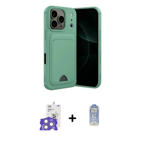 ieg™ iPhone 17 Pro Max Kılıf Vadi Çizgi Prime - Siyah Joko Magic 5D Cam + Bilvis Titan Kamera Lens - GS