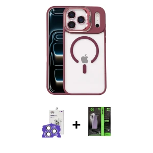 ieg™ iPhone 17 Pro Max Kılıf Yadigar Asil Koleksiyonu - Siyah 360 Mat Full Body Arka Koruyucu + Bilvis Titan Kamera Lens - GS