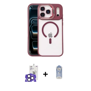 ieg™ iPhone 17 Pro Max Kılıf Yadigar Asil Koleksiyonu - Siyah Joko Magic 5D Cam + Bilvis Titan Kamera Lens - NLGY