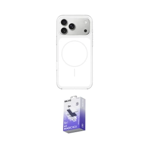 ieg™ iPhone 17 Pro Max Kılıf Yankı Minimal Serisi - Siyah Bilvis 5in1 5D Magic Hayalet Cam Ekran Koruyucu