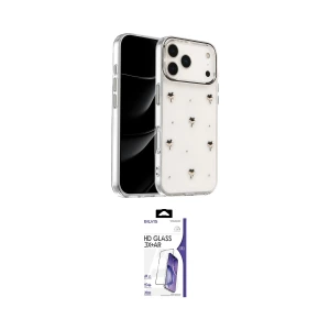 ieg™ iPhone 17 Pro Max Kılıf Yörünge Form - Siyah Bilvis 3X AR HD Cam Ekran Koruyucu