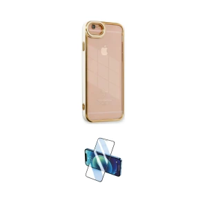 ieg™ iPhone 6 Kılıf Çekirdek Klasik Serisi - Siyah 3D Antistatik Cam Ekran Koruyucu