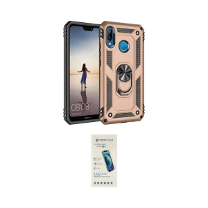 ieg™ P20 Lite Kılıf Ahenk Klasik Koleksiyonu - Şeffaf Pasifik Cam Ekran Koruyucu