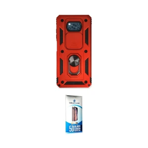 ieg™ Pocophone X3 Kılıf Ahenk Klasik - Siyah 5D Eko Cam Ekran Koruyucu