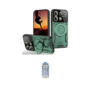 ieg™ Redmi 13 4G Kılıf Kıvılcım Modern Serisi - Siyah Joko Magic 5D Cam