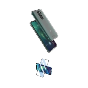 ieg™ Redmi 9 Kılıf İz Form Prime - Siyah 3D Antistatik Seramik Nano Ekran Koruyucu