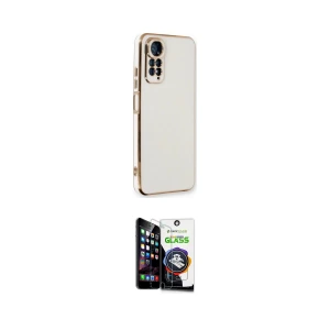 ieg™ Redmi Note 11 Kılıf Yankı Serisi - Şeffaf Temperli Cam Ekran Koruyucu