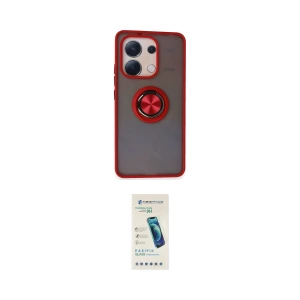 ieg™ Redmi Note 13 4G Kılıf Yörünge Çizgi - Şeffaf Pasifik Cam Ekran Koruyucu