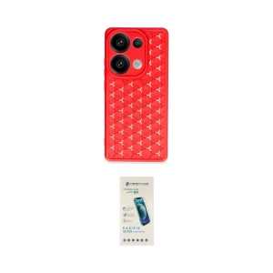 ieg™ Redmi Note 13 Pro 4G Kılıf Zirve Form - Şeffaf Pasifik Cam Ekran Koruyucu