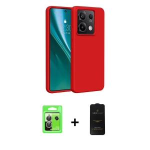 ieg™ Redmi Note 13 Pro 5G Kılıf Kozmos Yansıma Özel Seri - Siyah 6D Antistatik Mat Seramik Hayalet Nano Ekran Koruyucu + Raze Metal Kamera Lens - GS