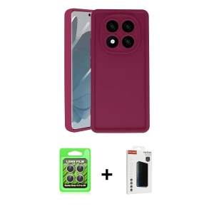 ieg™ Redmi Note 14 Pro 4G Kılıf Yankı Yansıma Özel Seri - Şeffaf Hayalet Polymer Nano Ekran Koruyucu + Raze Metal Kamera Lens - GS