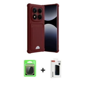 ieg™ Redmi Note 14 Pro Plus Kılıf Vadi Çizgi Prime - Siyah Hayalet Polymer Nano Ekran Koruyucu + Raze Metal Kamera Lens - GS