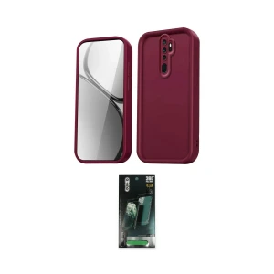 ieg™ Redmi Note 8 Pro Kılıf Yankı Yansıma Özel Seri - Şeffaf 360 Full Body Arka Koruyucu