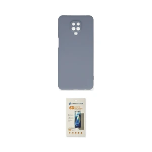 ieg™ Redmi Note 9 Pro Kılıf Ahenk Serisi - Siyah 6D Mat Seramik Hayalet Nano Ekran Koruyucu