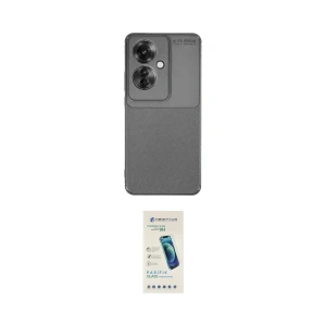 ieg™ Reno 11F Kılıf Eksen Form Prime - Şeffaf Pasifik Cam Ekran Koruyucu