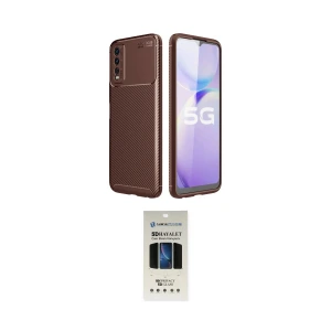 ieg™ Y11S Kılıf Eksen Form Prime - Siyah 5D Hayalet Cam Ekran Koruyucu