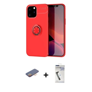 iPhone 12 Pro Max Kılıf Yankı Form Prime - Şeffaf Uv Polymer Nano Ekran Koruyucu + Renkli Kamera Lens Koruma Cam - TU