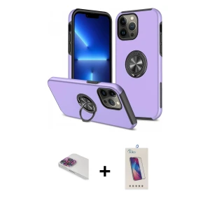iPhone 13 Pro Max Kılıf Odak Form Prime - Siyah Joko 5D Cam + Pers Alüminyum Kamera Lens - GI