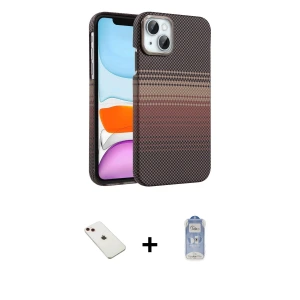 iPhone 14 Kılıf Doruk Serisi - Siyah Joko Magic 5D Cam + Diamond Kamera Lens - KI