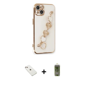 iPhone 14 Kılıf Nova Işık Prime - Siyah Joko Magic 5D Hayalet Cam + Diamond Kamera Lens - PE