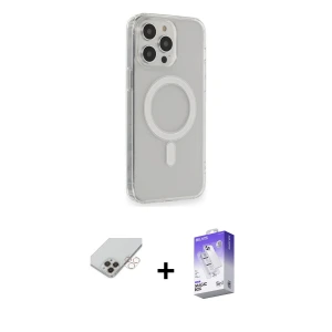 iPhone 14 Pro Max Kılıf Pusula Çizgi Koleksiyonu - Siyah Bilvis 5in1 3D Magic Cam Ekran Koruyucu + Band Metal Kamera Lens - GD