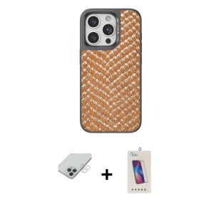 iPhone 14 Pro Max Kılıf Vadi Özel Seri - Siyah Joko 5D Cam + Band Metal Kamera Lens - GS