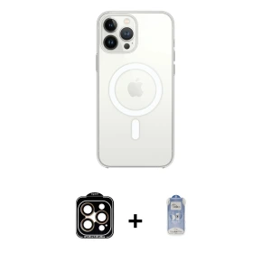 iPhone 15 Pro Max Kılıf Ahenk Yansıma Prime - Siyah Joko Magic 5D Cam + PVD Metal Kamera Lens - TU