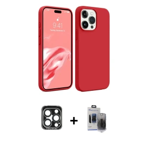iPhone 15 Pro Max Kılıf Kozmos Yansıma Özel Seri - Siyah Vanessa Magic Hayalet Cam + PVD Metal Kamera Lens - LT