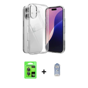 iPhone 17 Kılıf Zirve Doku - Siyah Joko Magic 5D Cam + Raze Metal Kamera Lens - GI