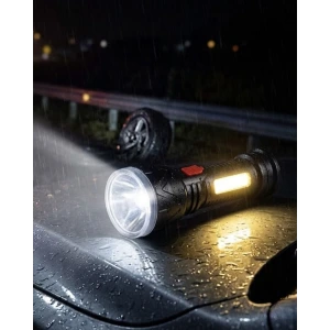 Uzun Menzilli Işıldak Şarjlı 9 Led 4 Kademeli Aydınlatma