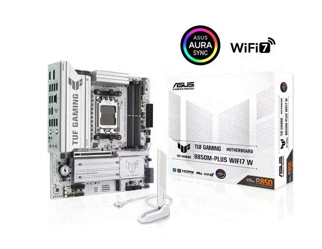 ASUS TUF GAMING B850M-PLUS WIFI7 W B850M DDR5 (Vga Yok) GLan 2.5G mATX HD DP TYP-C M2 WIFI BT AM5 AMD Anakart