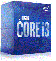 INTEL (10.Nesil) Comet Lake i3-10100 3.6GHz ~ 4.3GHz 6mb 1200p Islemci Box (Fanli)