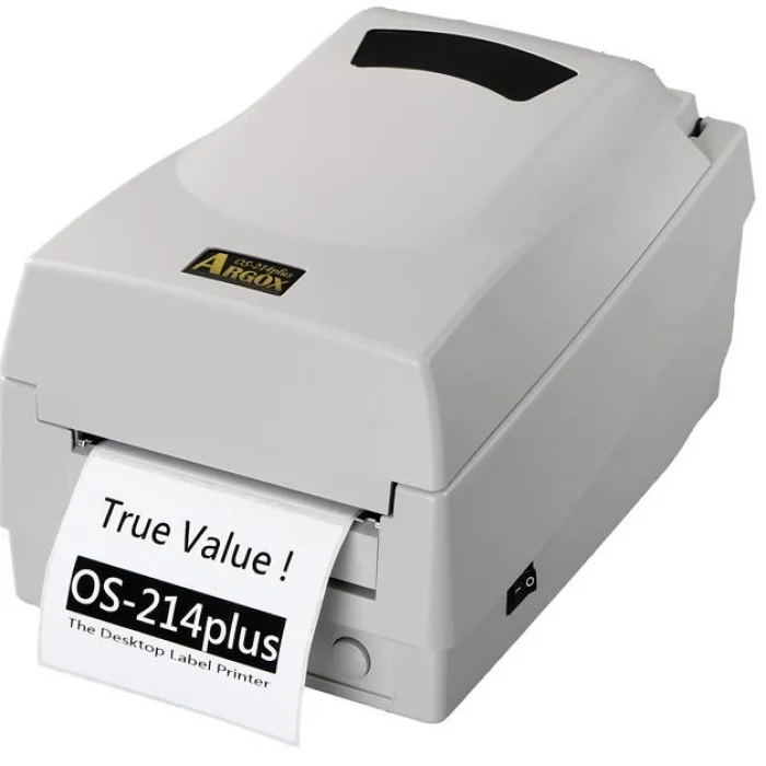 ARGOX OS-214 PLUS 203DPI TERMAL TRANSFER USB+SERİ + PARALEL(LPT) BARKOD YAZICI (RİBONLU KULLANIM)