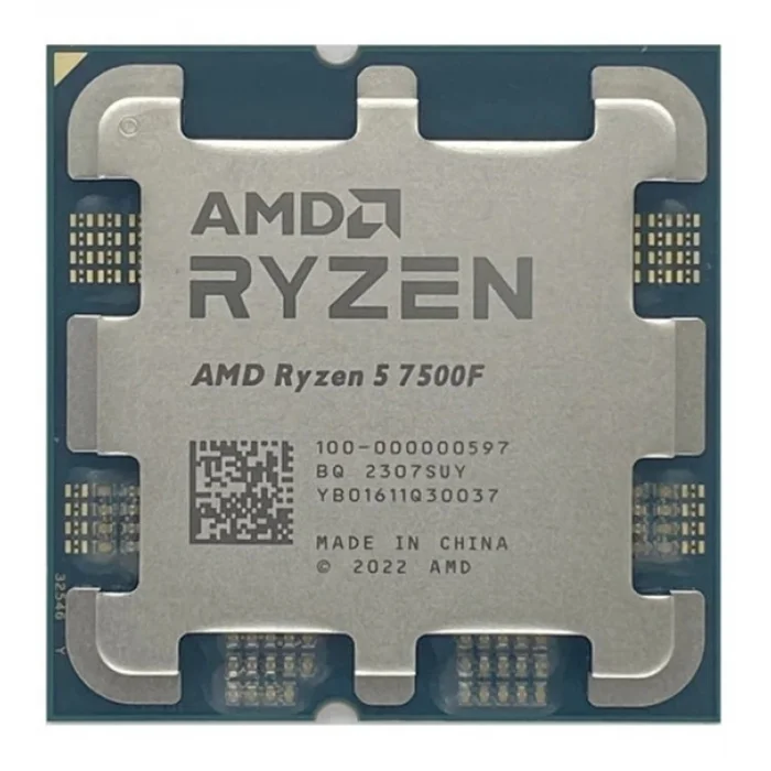 AMD Ryzen 5 7500F (6 Çekirdek) 3.7GHz ~ 5.0GHz 32mb AM5 İşlemci Tray (Fansız)