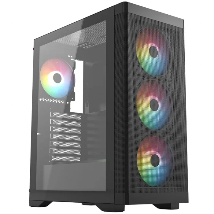 FRISBY FC-9480G 600w 80+ Siyah RGB Fan Mid Tower ATX Kasa