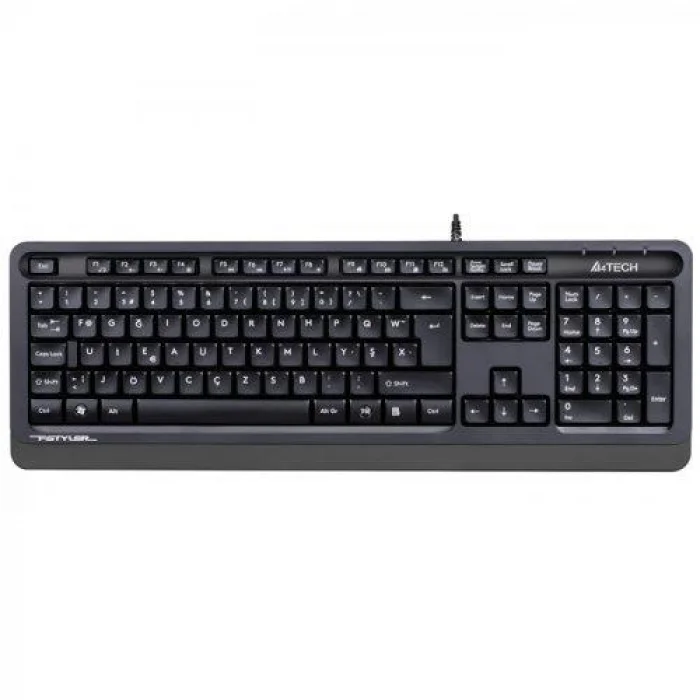 A4 TECH FK10 F USB Multimedya Siyah-Gri Klavye