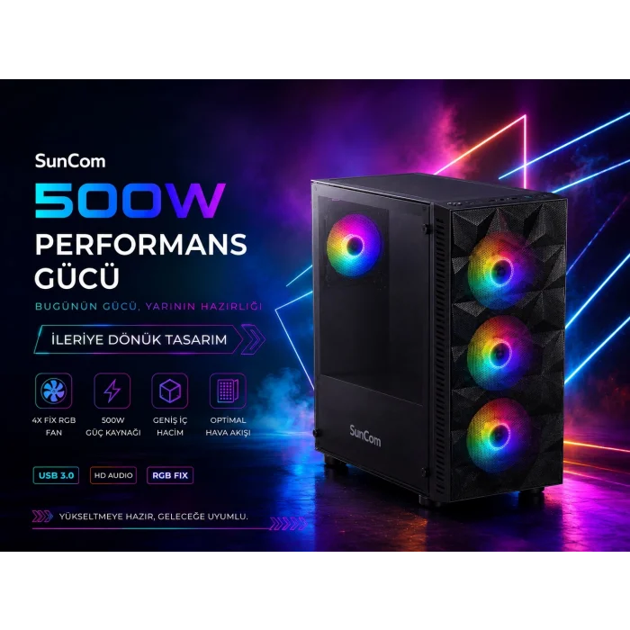 SUNCOM Ready SCR-006 Ultra 5 225 16GB 512GB SSD O/B DOS Masaüstü PC
