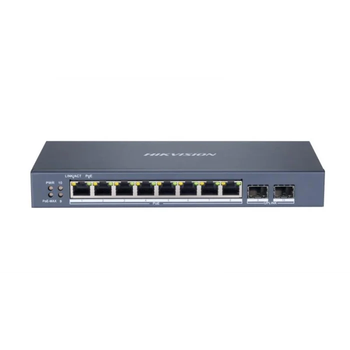 HIKVISION DS-3E1510P-SI 10 Port Gbit 8 Port PoE+ 120W 2xSFP Uplink Yönetilebilir Smart Switch