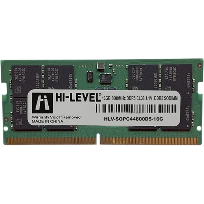 HI-LEVEL HLV-SOPC44800D5-16G 16GB (Tek Parça) DDR5 5600MHz Notebook Bellek