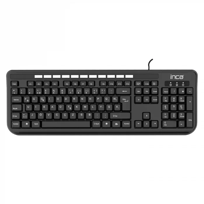 INCA IK-274FU F Türkçe USB Multimedya Soft Touch Siyah Klavye